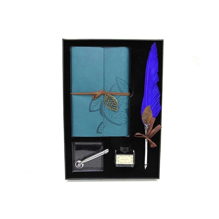 Divit Hokka Defter Ve Tüylü Kalem Seti Hediyelik