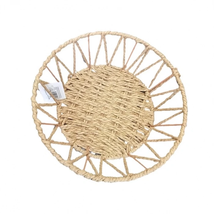 MDB Doğal Örgü Yuvarlak Sepet