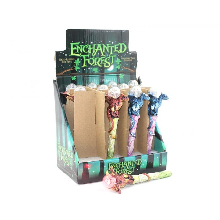 MDB Dragonlu Polyester Işıklı Tükenmez Kalem