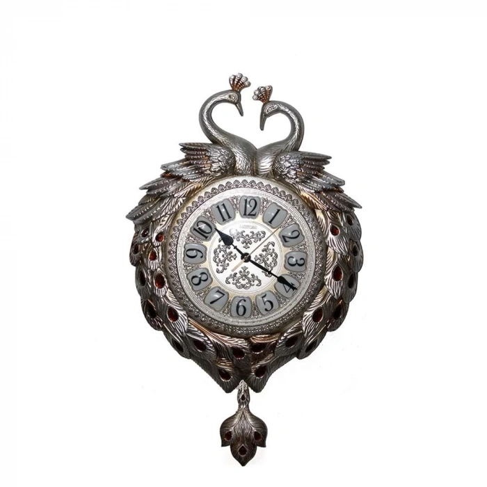 Duvara Asmalı Tavuskuşu Saat Hediyelik