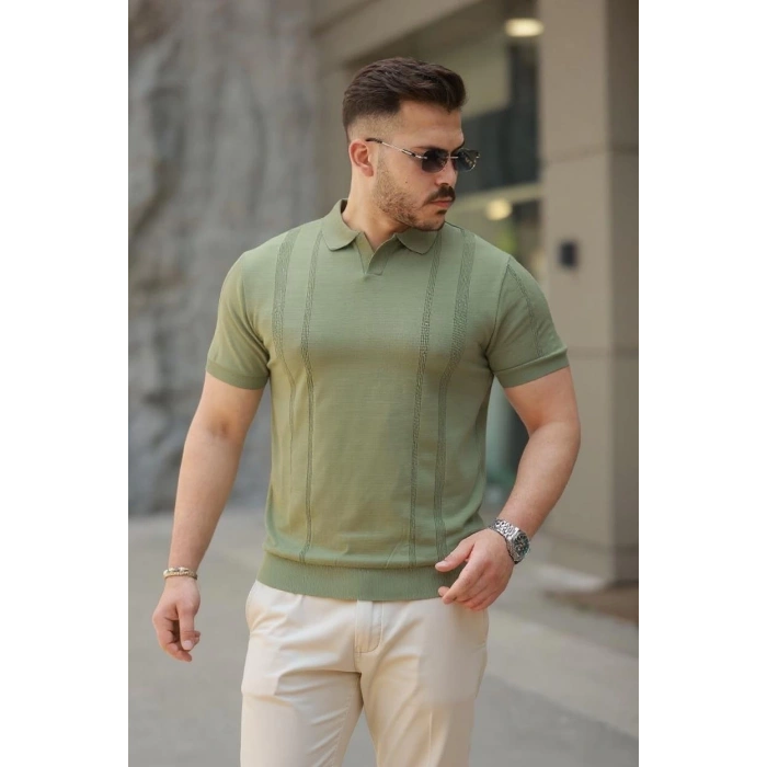 MDB Erkek Hemşire Yaka Kısa Kollu Tişört