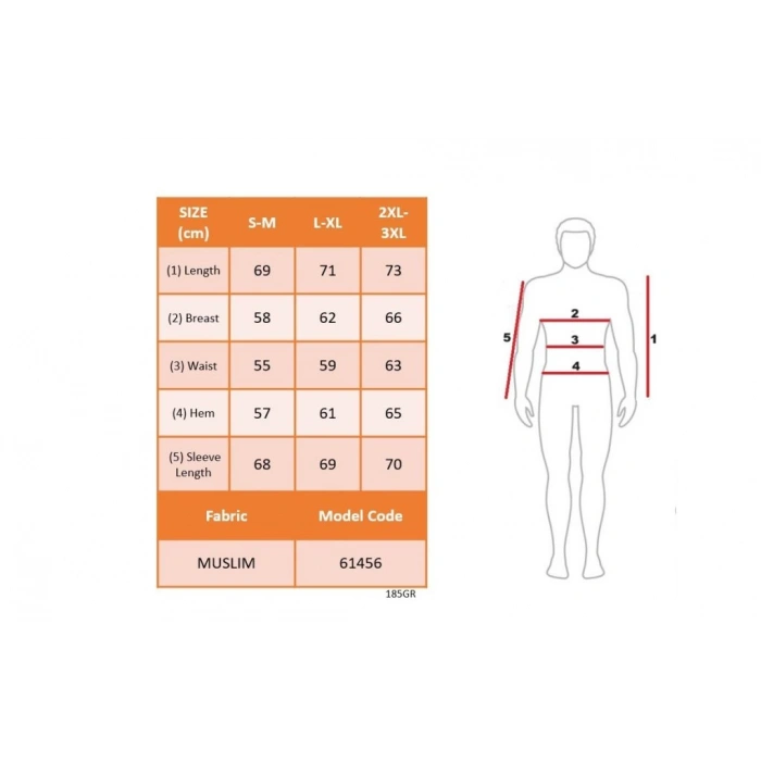 MDB Erkek Uzun Kollu Hakim Yaka Düğmeli Erkek Müslim Gömlek