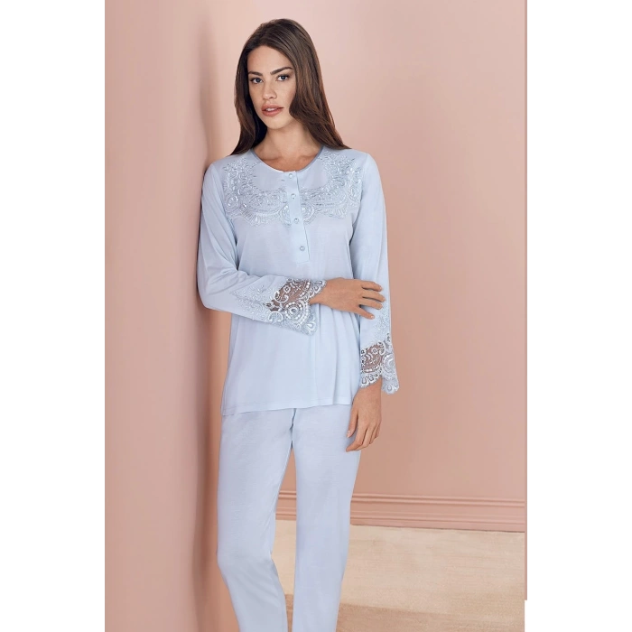 MDB Espuar 757 Penye 3lü Sabahlık Pijama Takımı