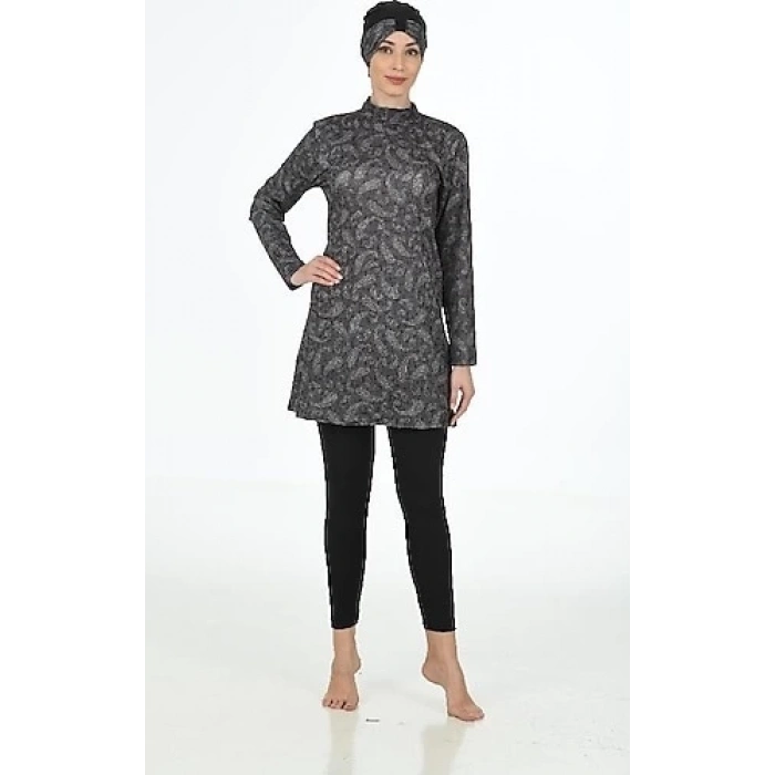 MDB Fantasy 3321 Bayan  Desenli Tesettür Mayo