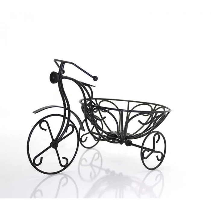 Ferforje Bisiklet Çiçeklik Dekoratif Hediyelik