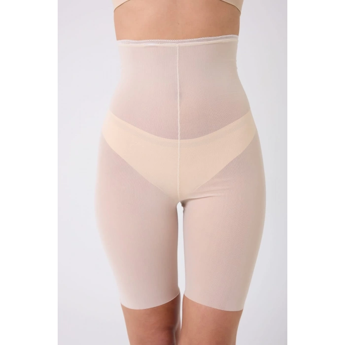MDB Freshness 0007 Lazer Kesim Tül Yüksek Bel Şort Korse