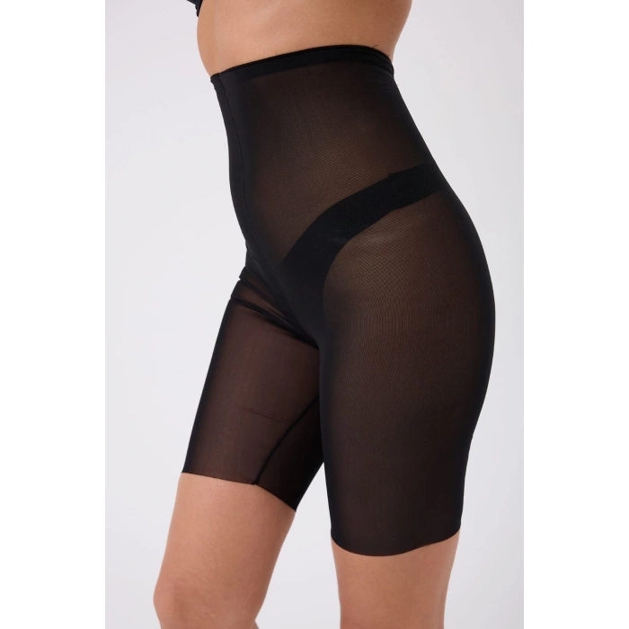 MDB Freshness 0007 Lazer Kesim Tül Yüksek Bel Şort Korse