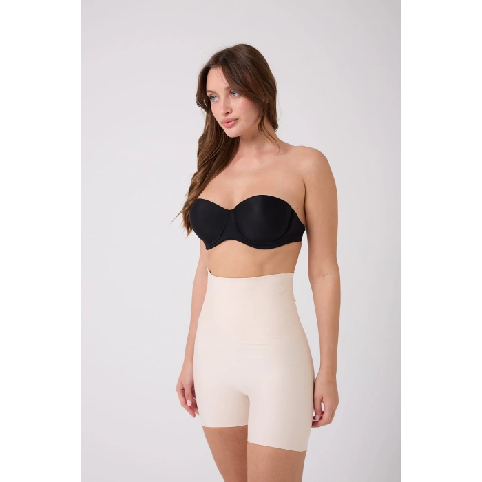 MDB Freshness 1007 Lazer Kesim Silikonlu Yüksek Bel Şort Korse