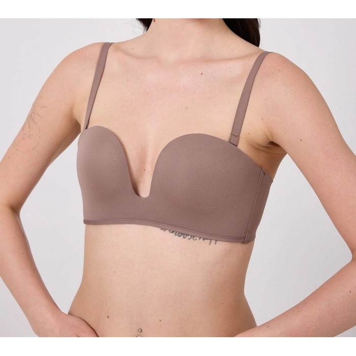 MDB Freshness MSF05 Destekli V Dekolte Lazer Kesim Sütyen