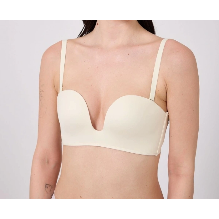 MDB Freshness MSF05 Destekli V Dekolte Lazer Kesim Sütyen