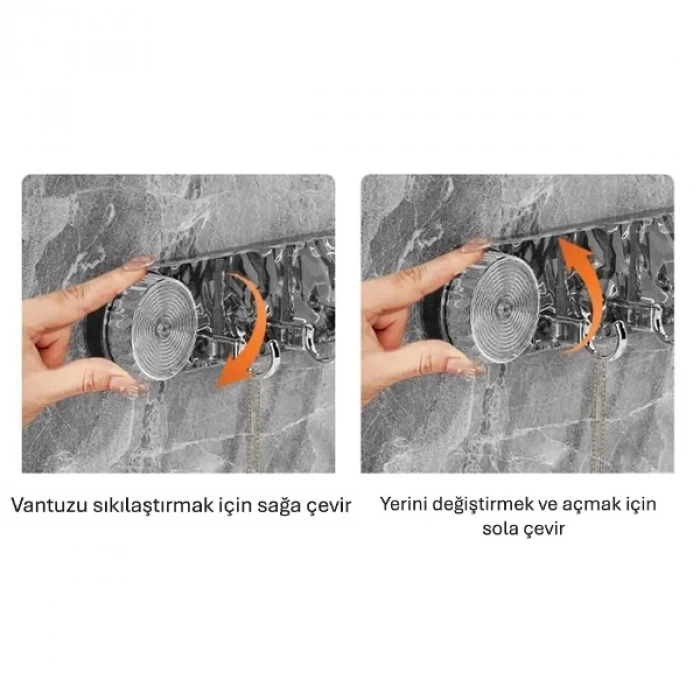 MDB Güçlü Lüks Vantuzlu Askılık