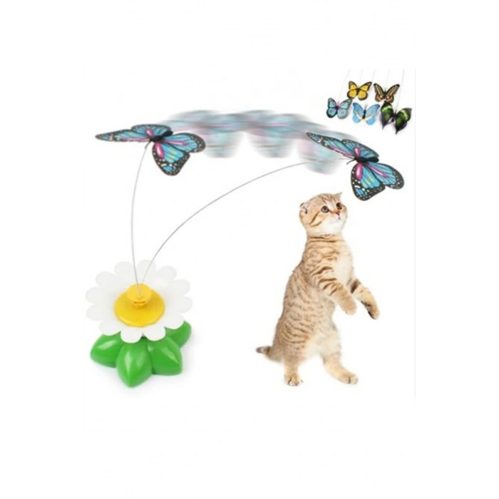 MDB Hareketli Pilli Kelebek Kedi Oyuncağı