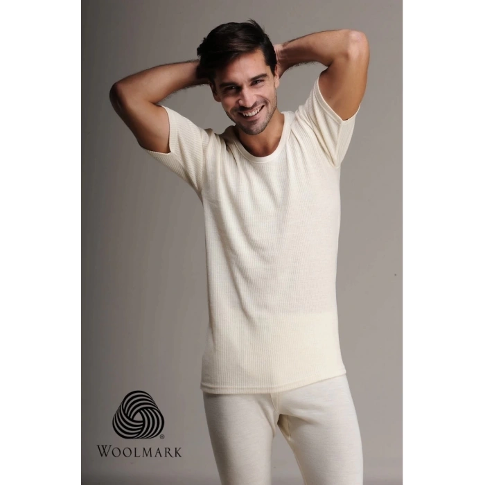 MDB Hasyün 1000 %100 Yün Erkek Kısa Kol Fanila