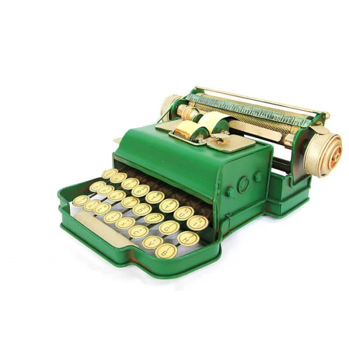 Hediyelik Biblo Dekoratif Metal Daktilo