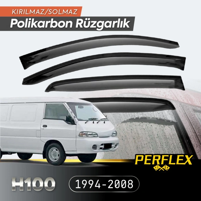 MDB Hyundai H100 Minibüs 1994-2008 Cam Rüzgarlığı V2 Düz