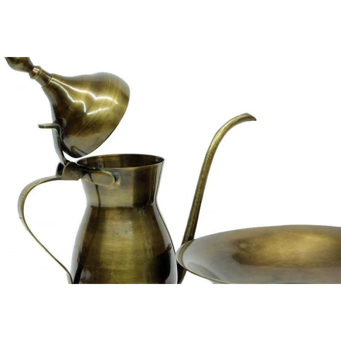 İbrik Sahanlı Antik Kabartmalı Dekoratif Hediyelik