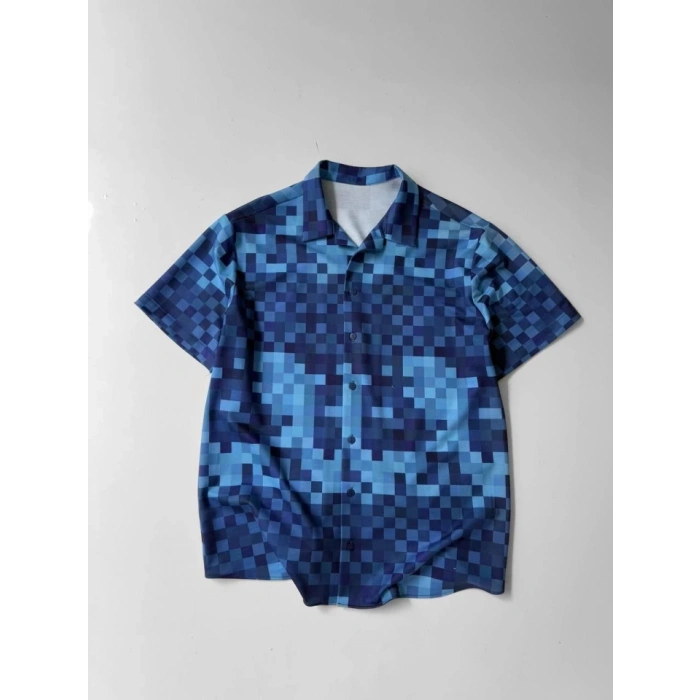 MDB İki İplik Kumaş Baskılı Gömlek  avi