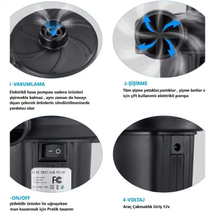 MDB İki Yönlü Elektrikli Hava Pompası