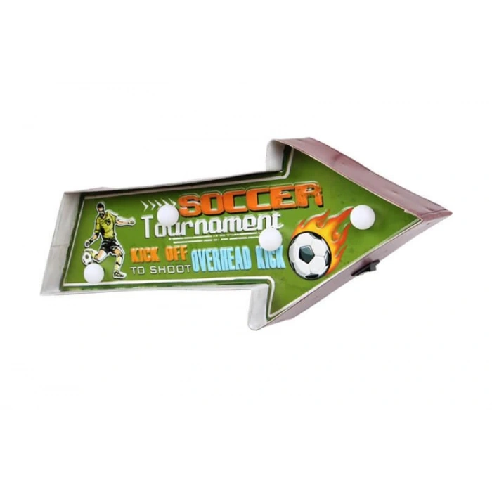 Işıklı Soccer Yön Tabelası Vintage Led Ampülü Hediyelik