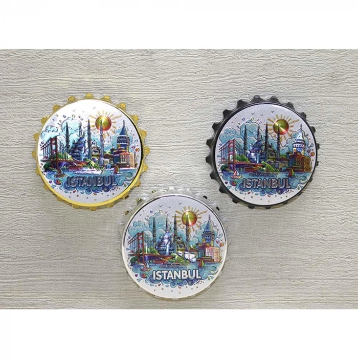 İstanbul Temalı Metal Magnet