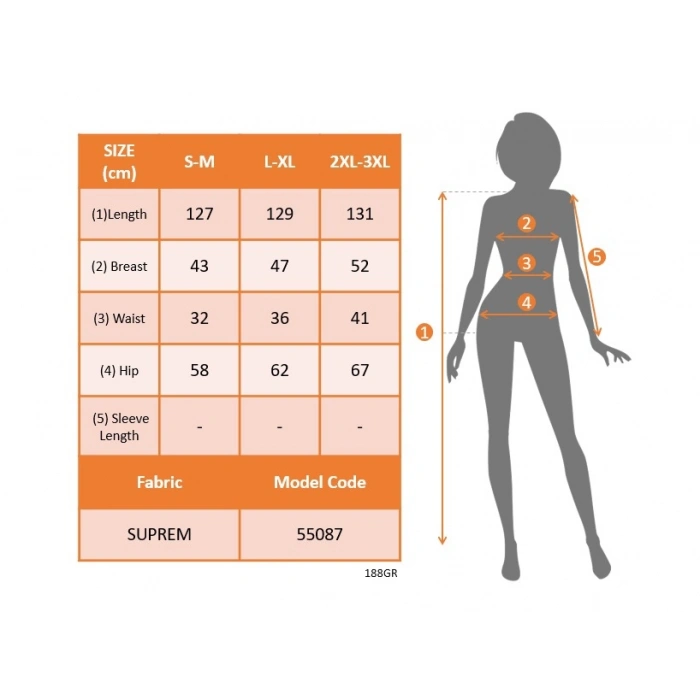 MDB Kadın Beli Gipeli Etnik Desen Sıfır Kol Süprem Elbise