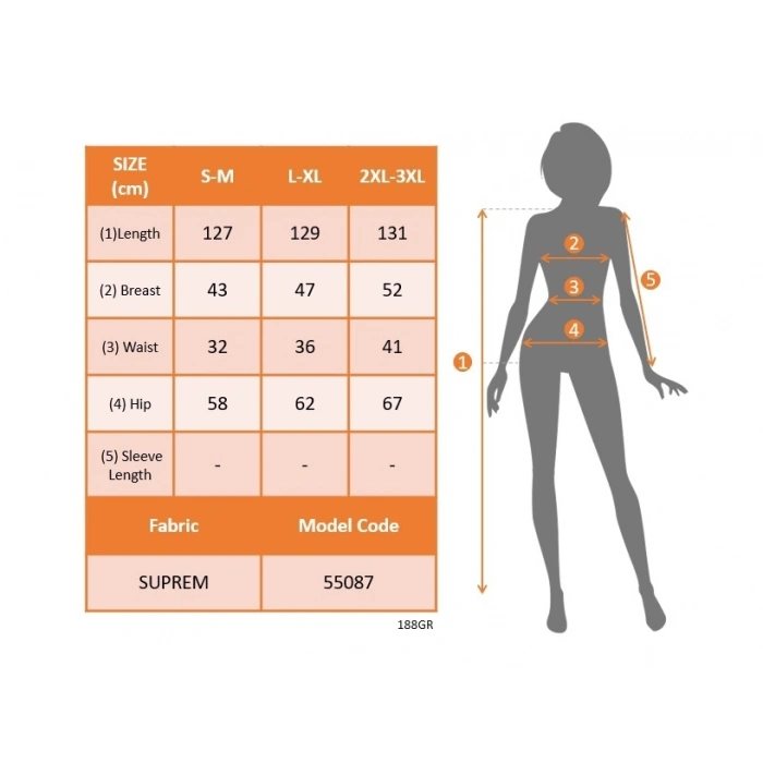 MDB Kadın Beli Gipeli Etnik Desen Sıfır Kol Süprem Elbise