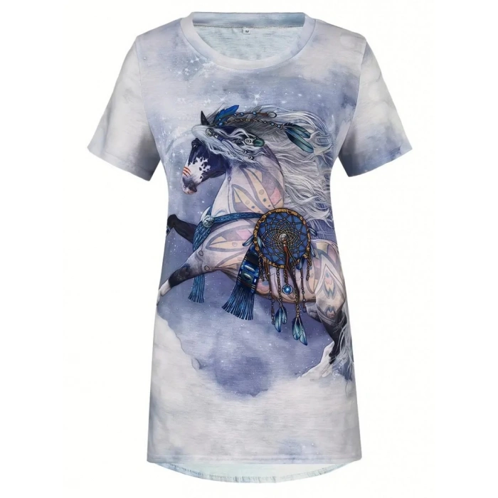 MDB Kadın Kısa Kollu Bisiklet Yaka Salaş Süprem Bluz