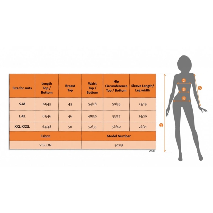 MDB Kadın Kısa Kollu çapa Baskılı Viskon Ikili Takım