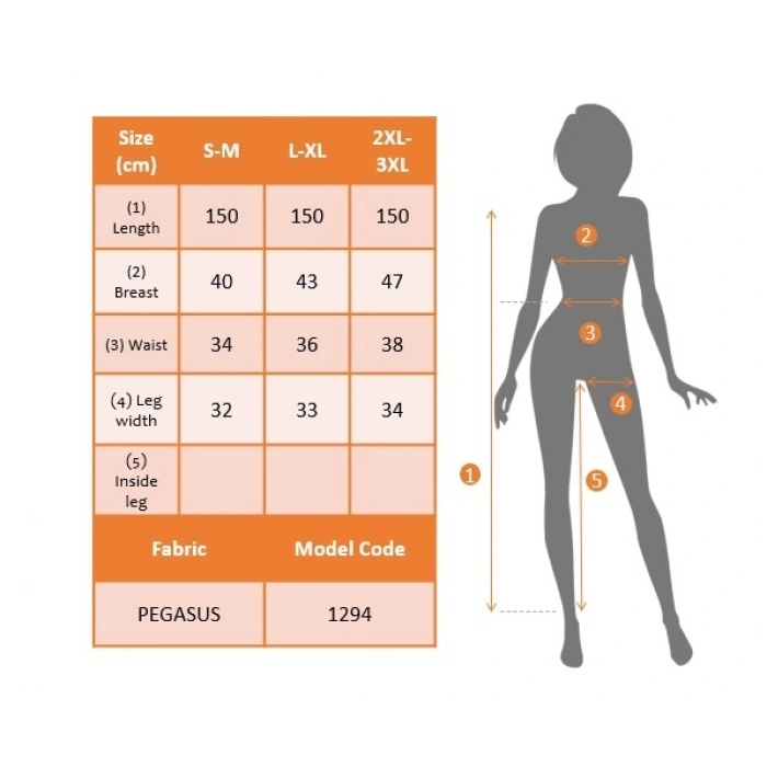 MDB Kadın Kısa Kollu Kruvaze Yaka ırt Dekolteli Pegasus Kumaş Tulum