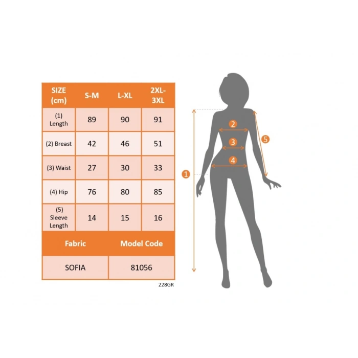 MDB Kadın Kısa Kollu V Yakalı Beli Kuşaklı Desenli Sofya Elbise