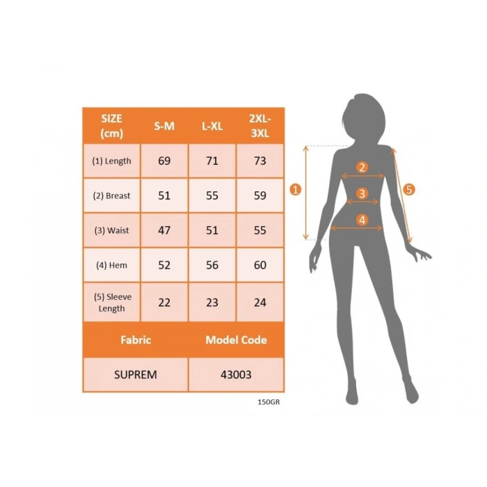 MDB Kadın Kısa Kollu V Yakalı Desenli Süprem Bluz