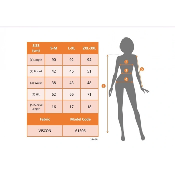 MDB Kadın Kısa Kollu V Yakalı önden Düğmeli çift Renkli Viskon Elbise
