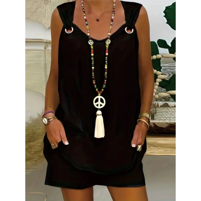 MDB Kadın Kolsuz V Yaka Kuş Gözü Detay Bluz Short Aerobin Ikili Takım