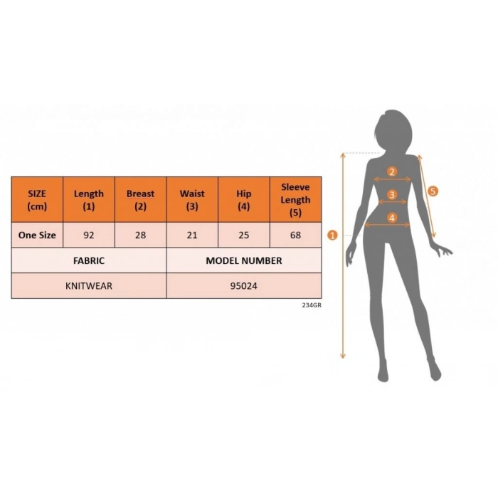 MDB Kadın Uzun Kollu Kare Yaka Kol Ucu Ispanyol Triko Elbise
