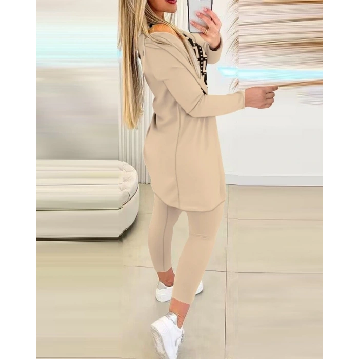 MDB Kadın Uzun Kollu Krep üçlü Takım