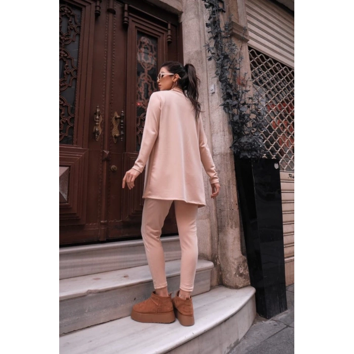 MDB Kadın Uzun Kollu Krep üçlü Takım