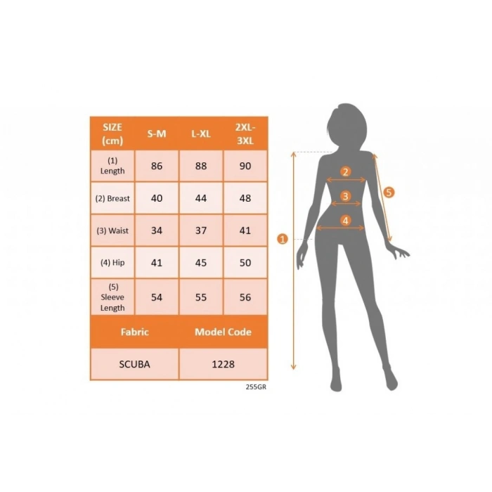 MDB Kadın Uzun Kollu Kruvaze Yaka ön Kısım Büzgülü Dalgıç Mini Boy Elbise