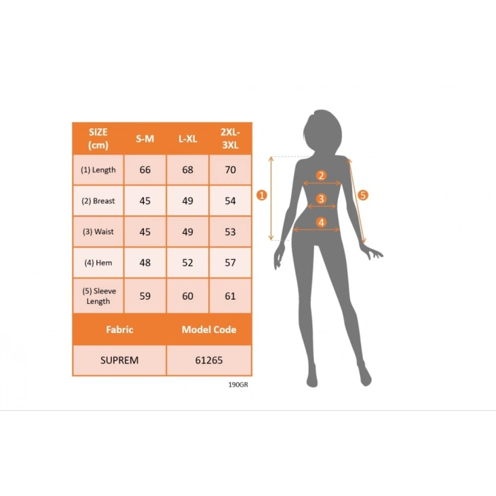 MDB Kadın Uzun Kollu V Yakalı Desenli Süprem Bluz
