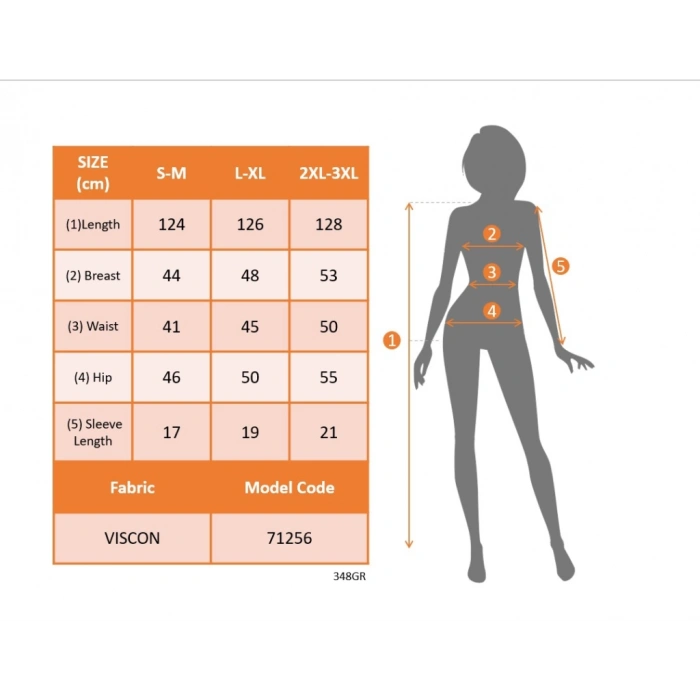 MDB Kadın Uzun Kollu Yakası Açık Viskon Elbise