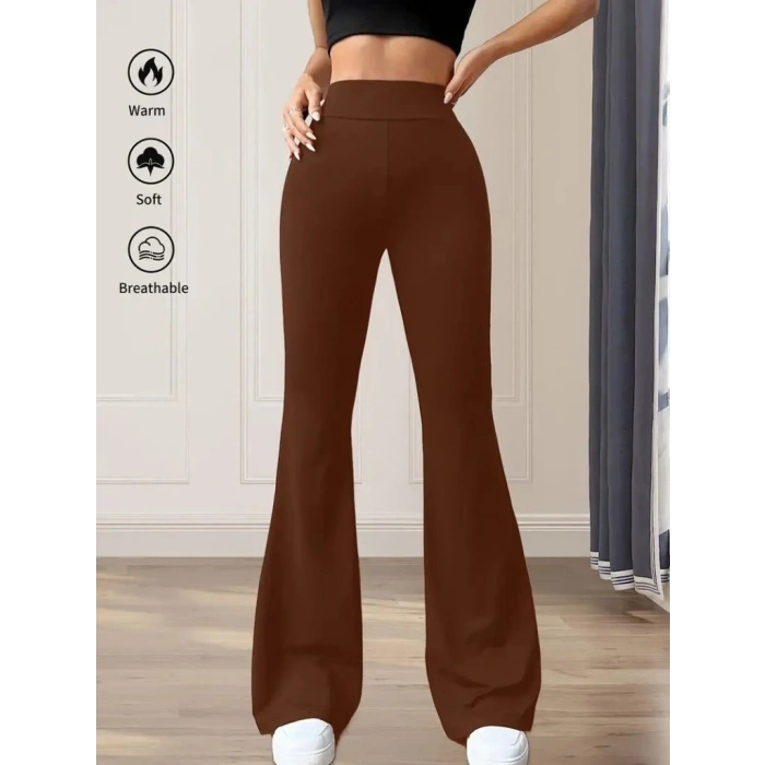 MDB Kadın Yüksek Bel Geniş Paçalı Dalgıç Tayt