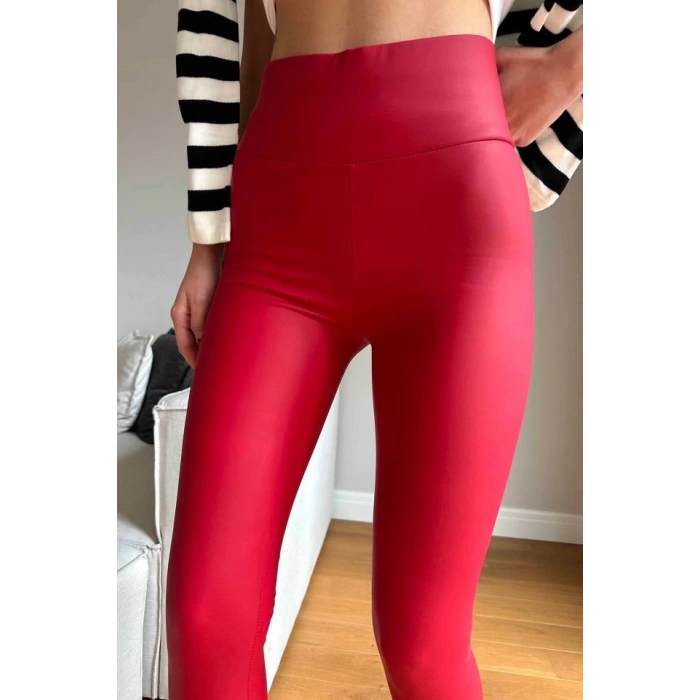 MDB Kadın Yüksek Bel Içi şardonlu Fırsat ürün Toparlayıcı Tayt