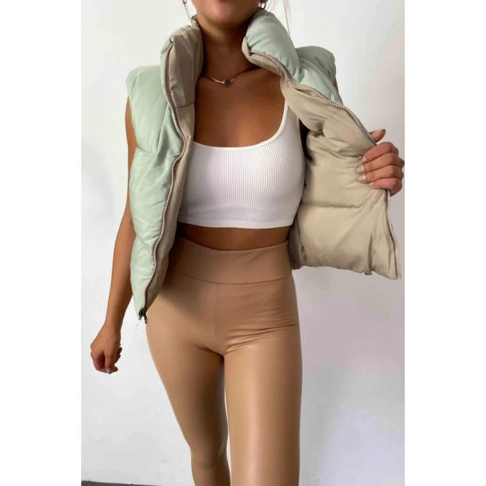 MDB Kadın Yüksek Bel Içi şardonlu Fırsat ürün Toparlayıcı Tayt