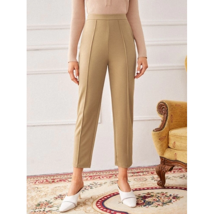 MDB Kadın Yüksek Bel Ithal Krep Pantolon