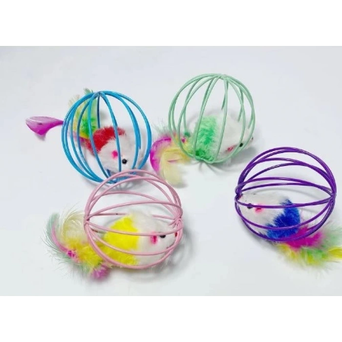 MDB KAFESLI FARELI KEDI KÖPEK OYUN TOPU