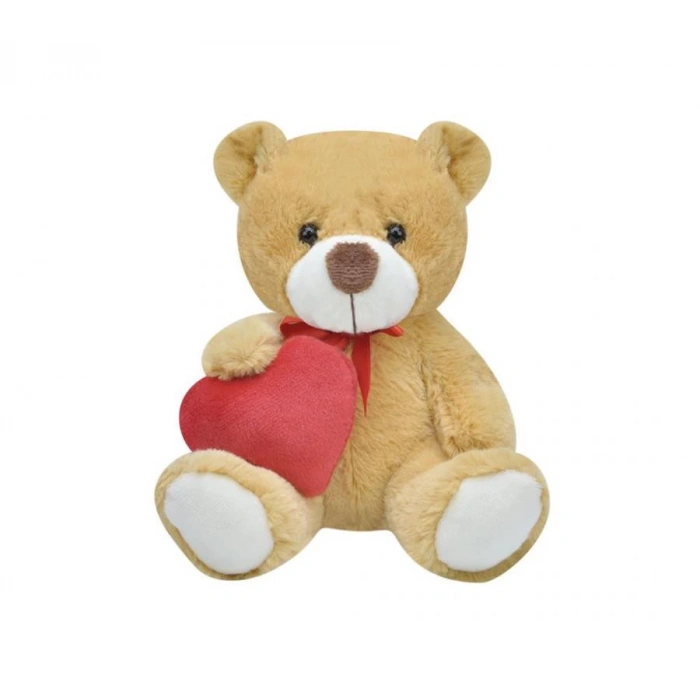 Kalpli Ayı 15 cm Pelüş Ayı Sevgiliye Hediye