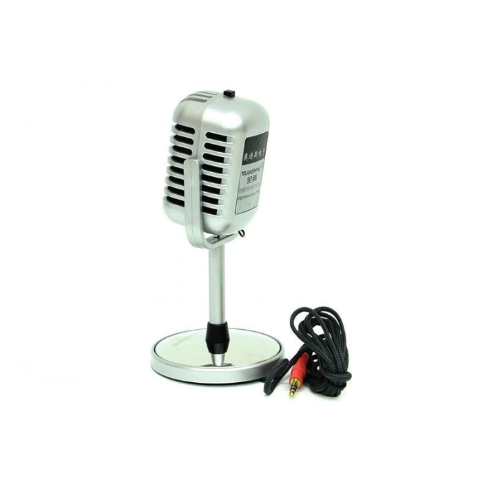 Karaoke Mikrofon Silver Speaker Hediyelik