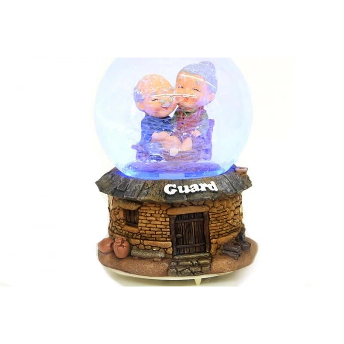 Karküresi Dede Nine Temalı Müzikli Işıklı Dekoratif Hediyelik