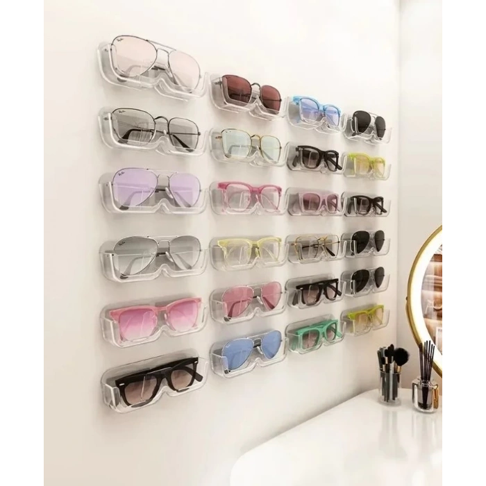 MDB Kendinden Yapışkanlı Şeffaf Gözlük Standı