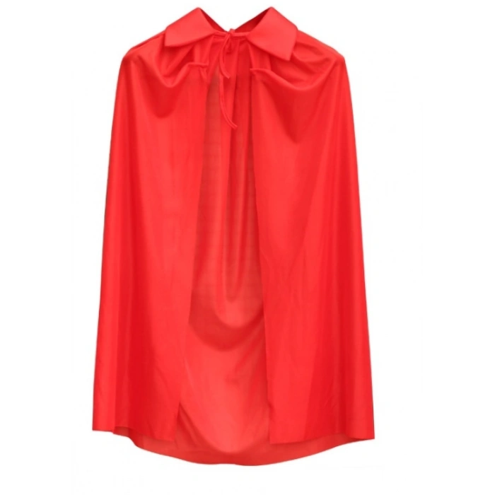 MDB Kırmızı Renk Yakalı Pelerin Çocuk Boy 90 cm