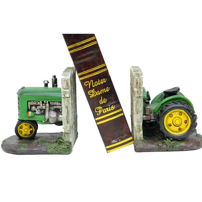 Kitap Stoper Traktör Yeşil Dekoratif Hediyelik